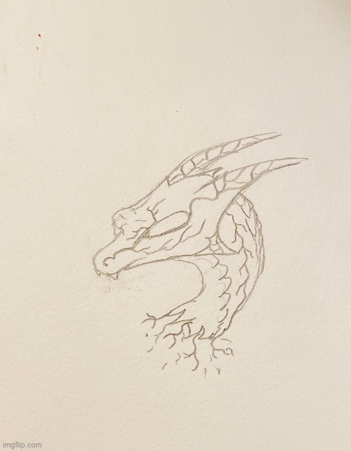 Dragon :) | image tagged in drawings,dragons | made w/ Imgflip meme maker