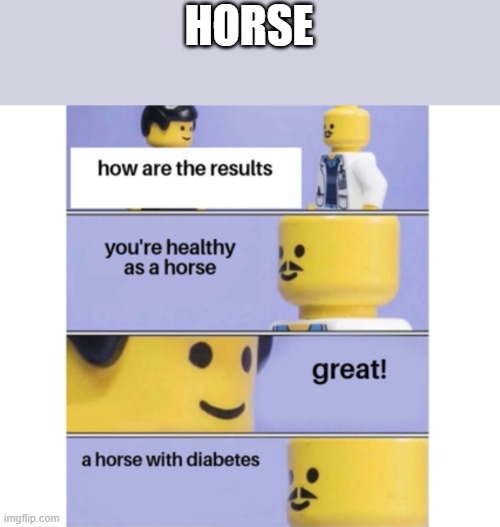 doc | HORSE | image tagged in horse,lego doc | made w/ Imgflip meme maker