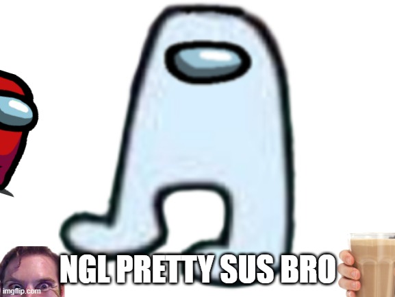 NGL PRETYY SOOOOS THO | NGL PRETTY SUS BRO | image tagged in sus | made w/ Imgflip meme maker