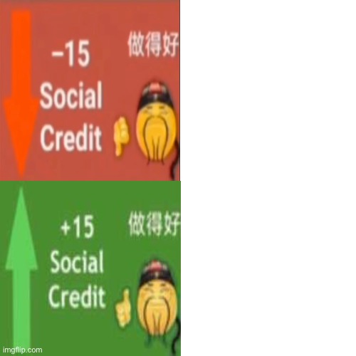 Social Credit Blank Meme Template