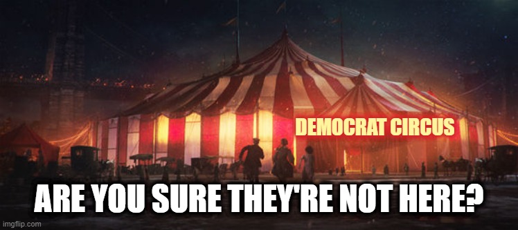 DEMOCRAT CIRCUS ARE YOU SURE THEY'RE NOT HERE? | made w/ Imgflip meme maker