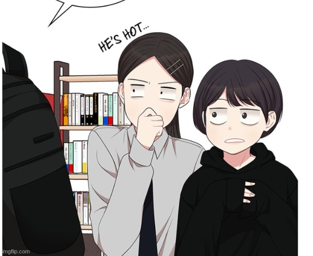 " He`s hot..." | image tagged in hanako kun,webtoon | made w/ Imgflip meme maker