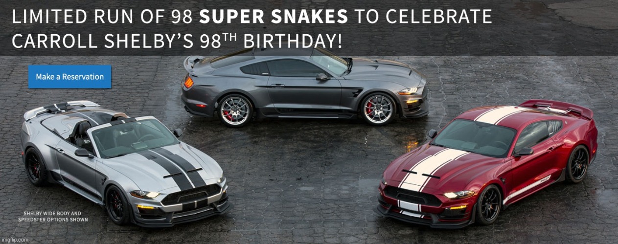 one of the rarest mustangs, the 2018 gt500 super snake | made w/ Imgflip meme maker
