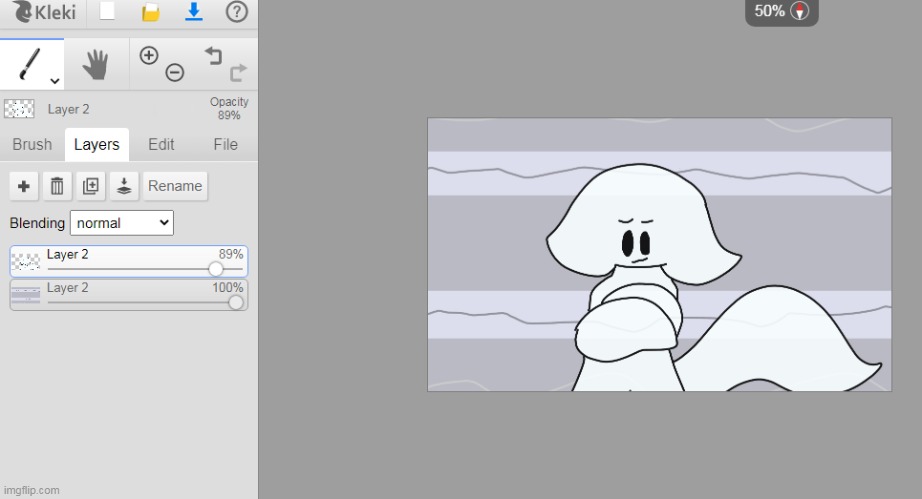 ''Hey Meru check out how good this snow furry dances!''  ''Charlotte he's not dancing-'' | made w/ Imgflip meme maker