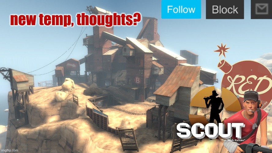 i like using tf2 maps | new temp, thoughts? | image tagged in scouts 4 announcetemp | made w/ Imgflip meme maker