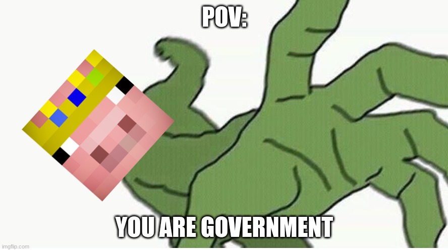 POV:; YOU ARE GOVERNMENT | image tagged in technoblade,government | made w/ Imgflip meme maker