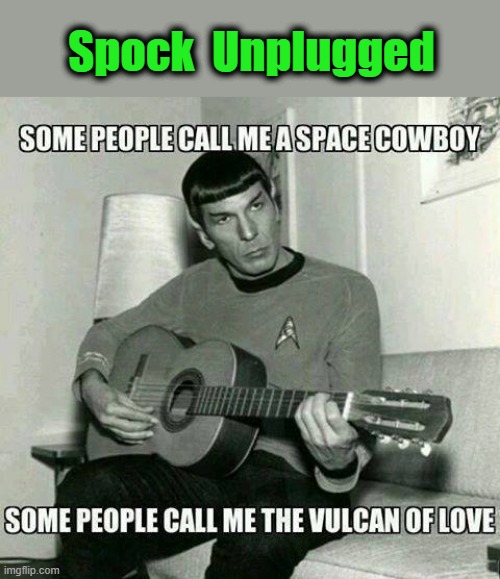 Spock Unplugged | Spock  Unplugged | image tagged in star trek spock | made w/ Imgflip meme maker