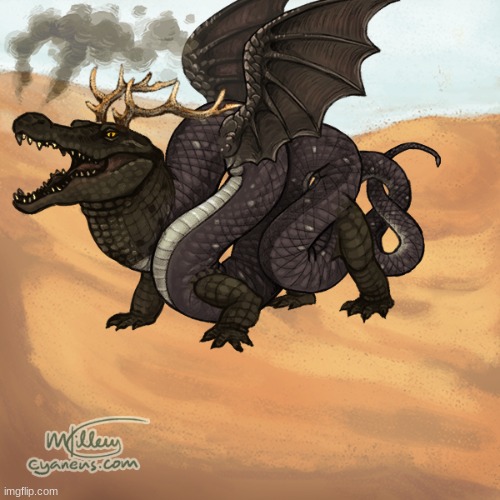 Black Dragon of Devil's dune | made w/ Imgflip meme maker