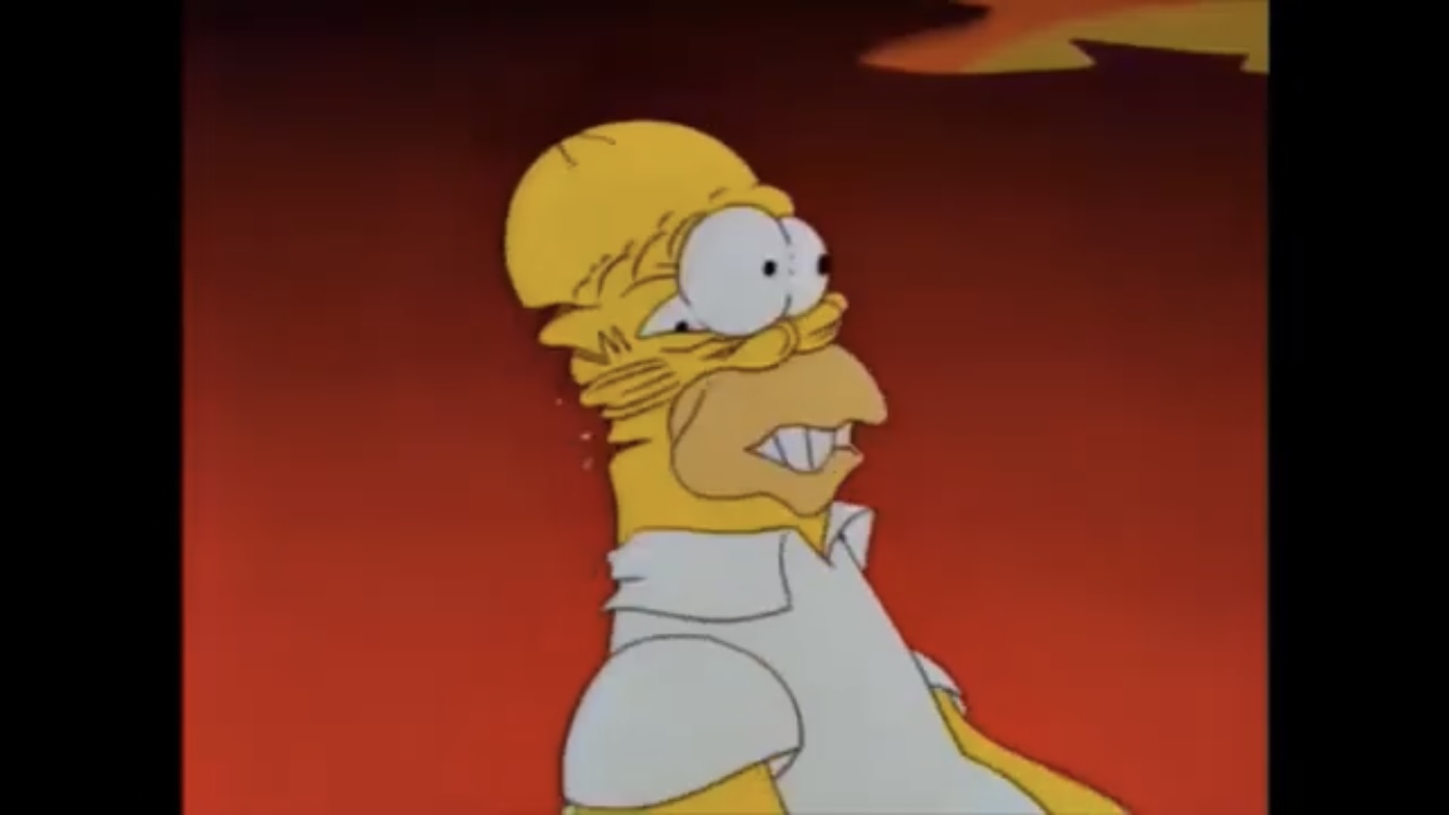 Homer Simpson High Blank Meme Template