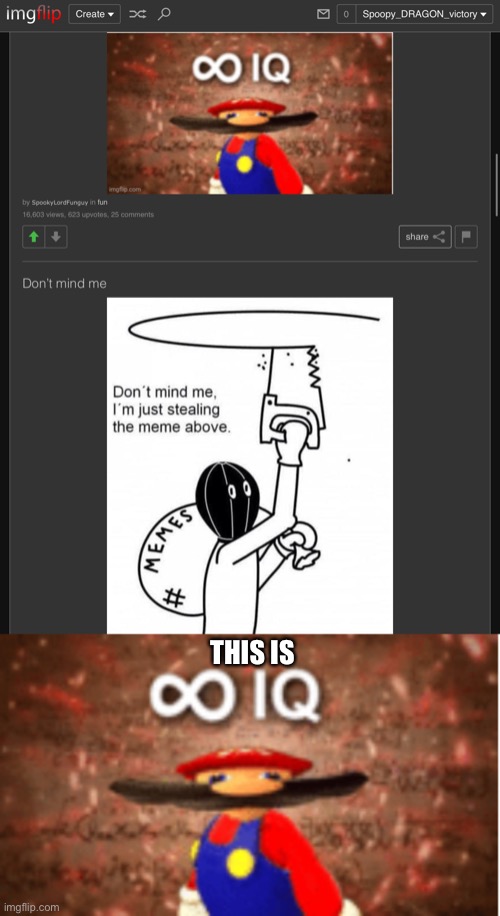 Big brain | THIS IS | image tagged in infinite iq | made w/ Imgflip meme maker