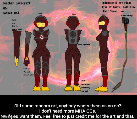 I got bored, a'right? | Did some random art, anybody wants them as an oc?
I don't need more MHA OCs.
So if you want them. Feel free to just credit me for the art and that. | made w/ Imgflip meme maker