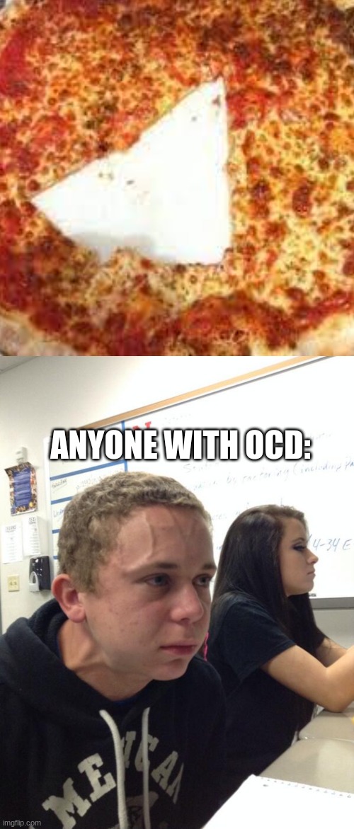 A Sin | ANYONE WITH OCD: | image tagged in memes,blank transparent square,ocd,triggered | made w/ Imgflip meme maker