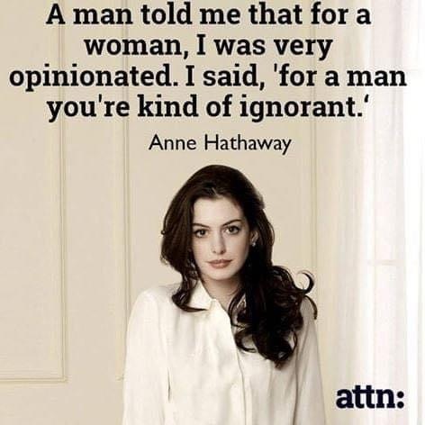 Anne Hathaway quote Blank Template - Imgflip