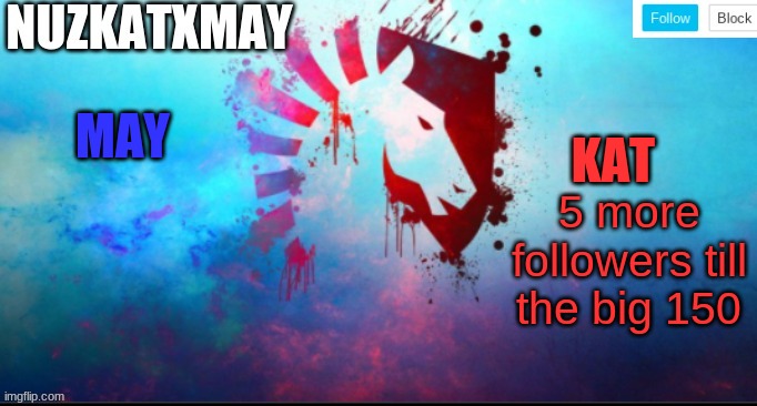 E | 5 more followers till the big 150 | image tagged in e | made w/ Imgflip meme maker