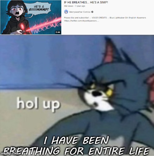 hol up | I HAVE BEEN BREATHING FOR ENTIRE LIFE | image tagged in hol up,funny,shit | made w/ Imgflip meme maker
