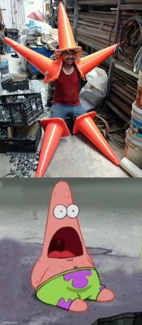 new patrick | image tagged in suprised patrick | made w/ Imgflip meme maker