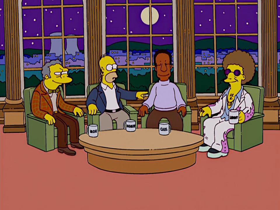 High Quality Simpsons Talk Show Blank Meme Template