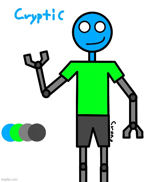 made cryptic a ref sheet | made w/ Imgflip meme maker
