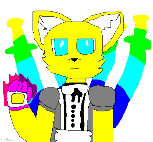 some god | image tagged in art,terraria,furry | made w/ Imgflip meme maker