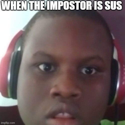 When The Impostor is Sus | WHEN THE IMPOSTOR IS SUS | image tagged in funny meme,sus,amogus,amongus | made w/ Imgflip meme maker