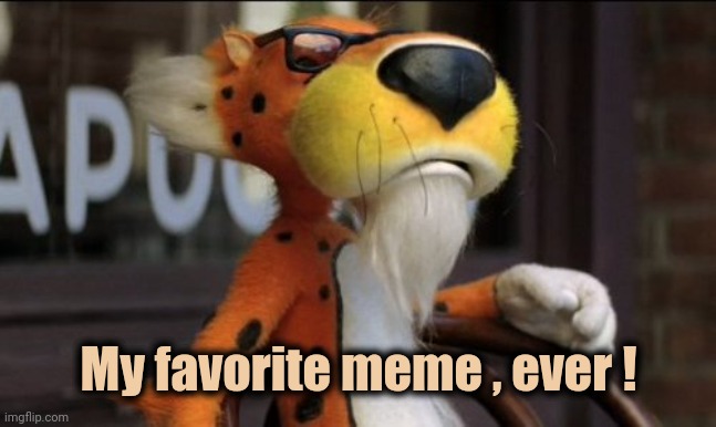 chester cheeto | My favorite meme , ever ! | image tagged in chester cheeto | made w/ Imgflip meme maker