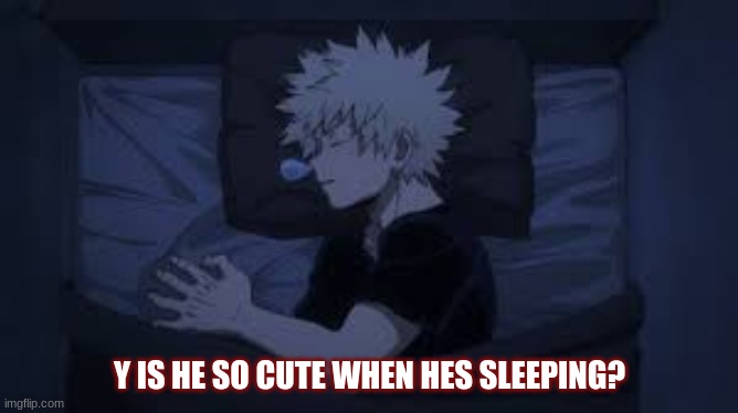 Y IS HE SO CUTE WHEN HES SLEEPING? | made w/ Imgflip meme maker
