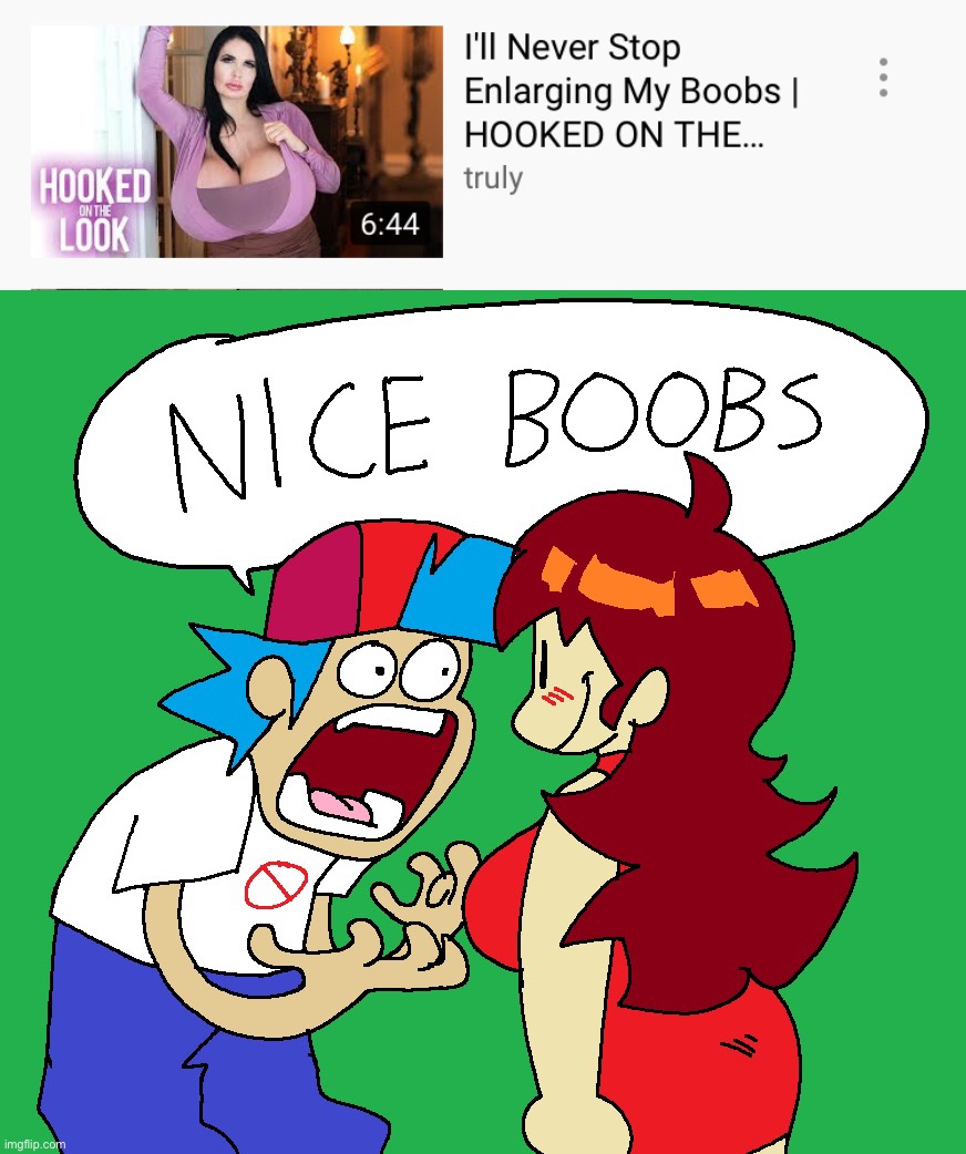 image tagged in nice boobs | made w/ Imgflip meme maker