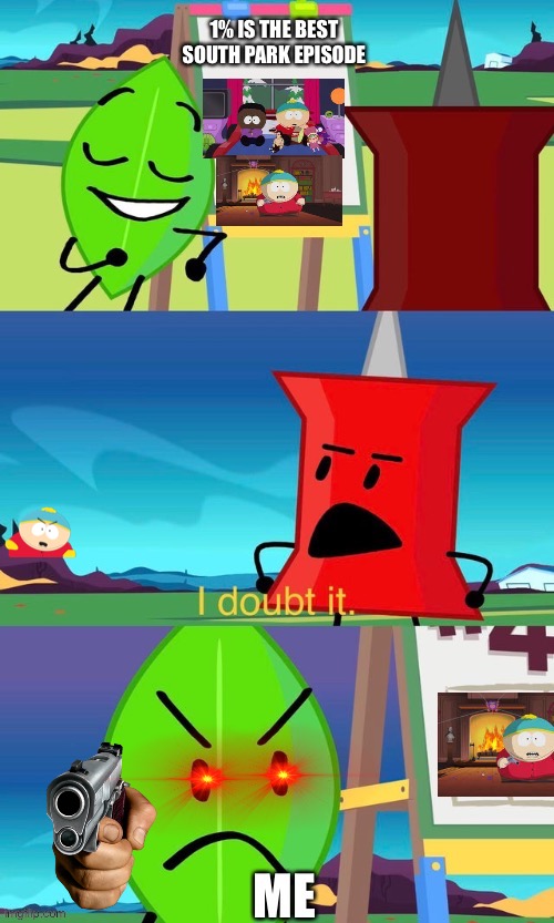 image tagged in bfdi i doubt it,south park | made w/ Imgflip meme maker