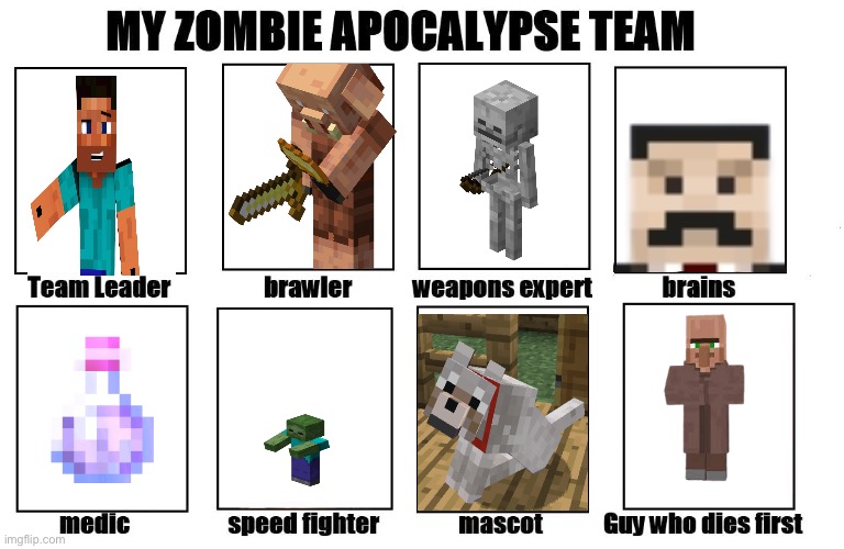 baby zombies are faster than usain bolt | image tagged in my zombie apocalypse team | made w/ Imgflip meme maker
