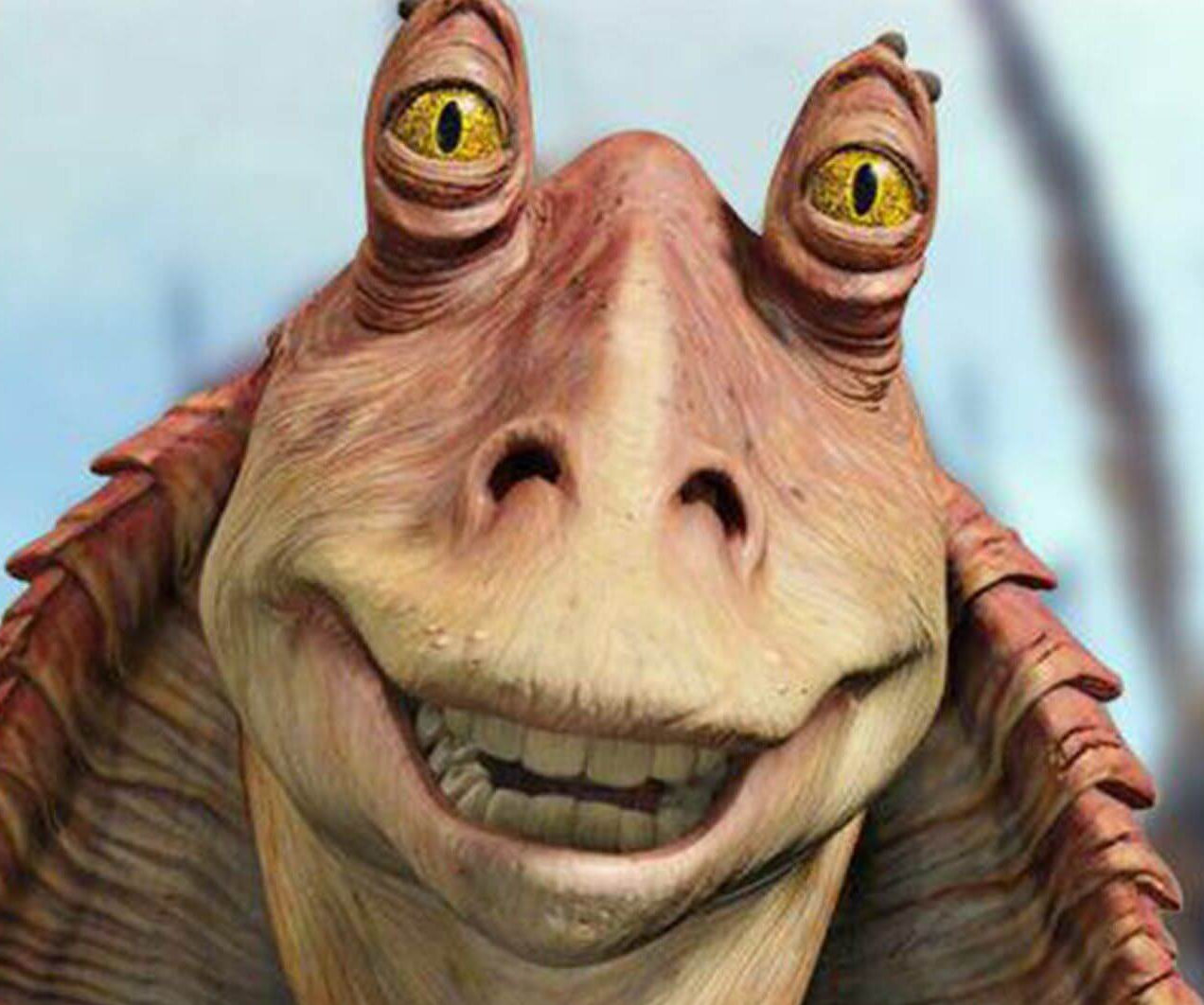 High Quality jarjar binks Blank Meme Template