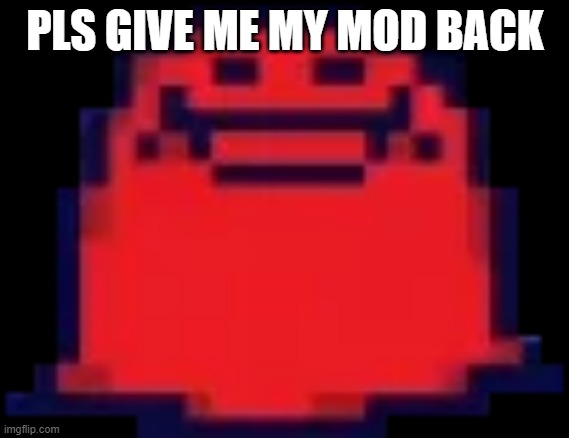 Nubert | PLS GIVE ME MY MOD BACK | image tagged in nubert | made w/ Imgflip meme maker