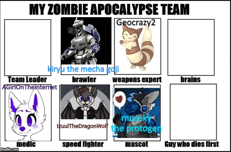 added another person :) | kiryu the mecha goji | made w/ Imgflip meme maker