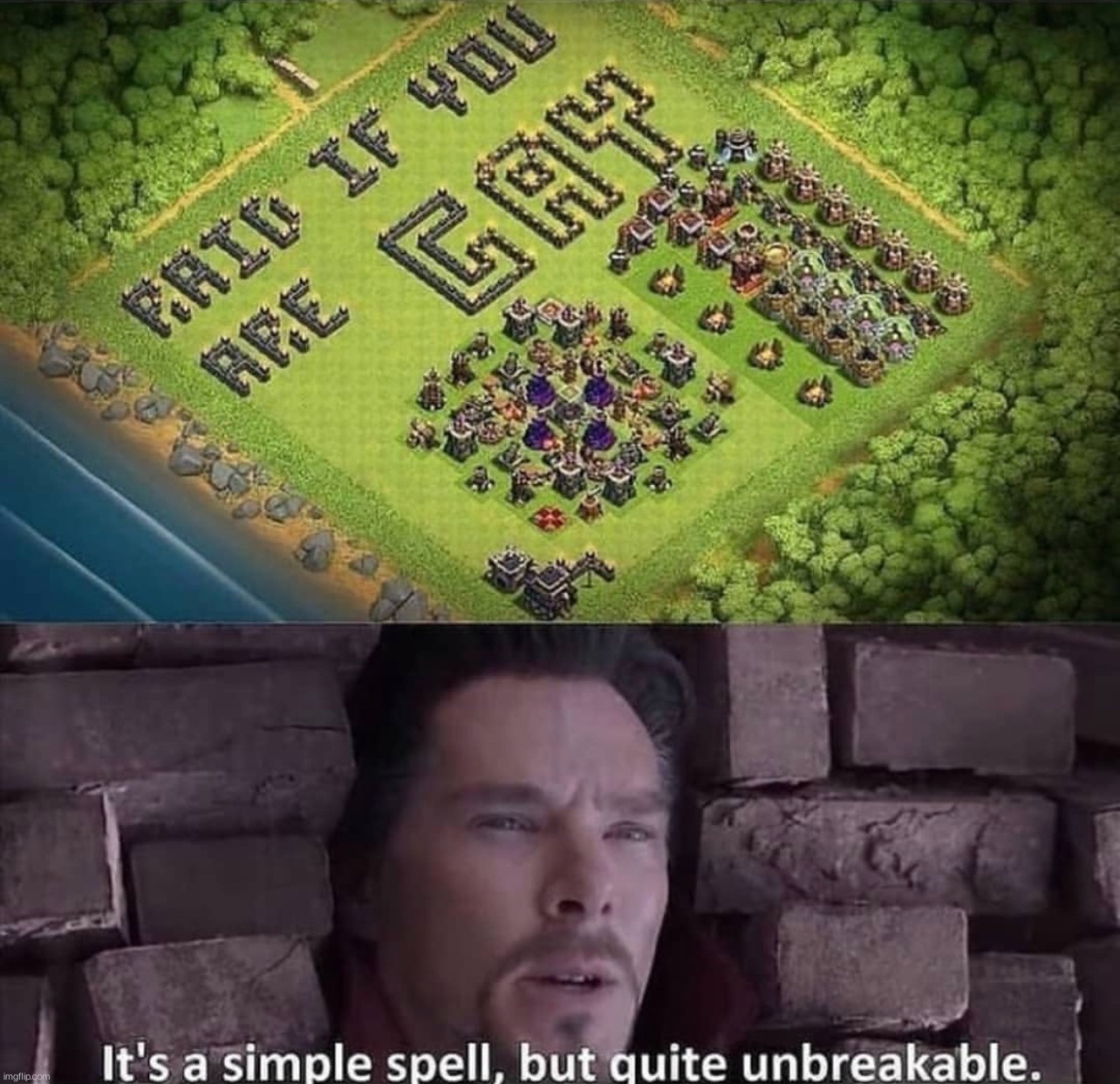 image tagged in gay,memes,funny,clash of clans,gaming,doctor strange | made w/ Imgflip meme maker