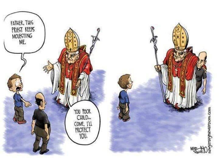 Catholic Church abuse cartoon Blank Meme Template