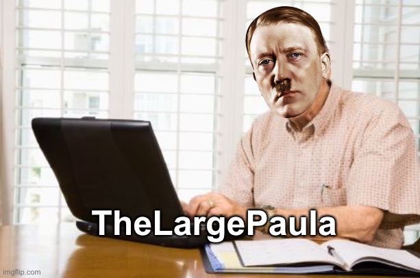 FORGET SPOOKY.  LETS DO PAULA | TheLargePaula | image tagged in old man on computer | made w/ Imgflip meme maker