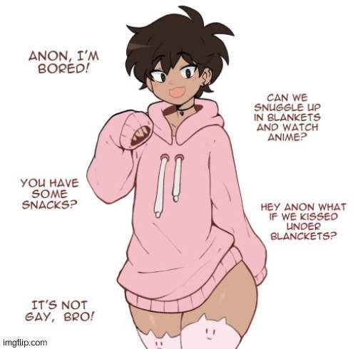 .......*runs* | image tagged in femboy | made w/ Imgflip meme maker
