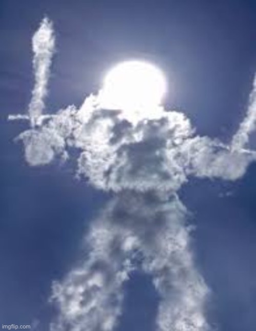 Is that god | image tagged in dual-wield cloud armored sun | made w/ Imgflip meme maker