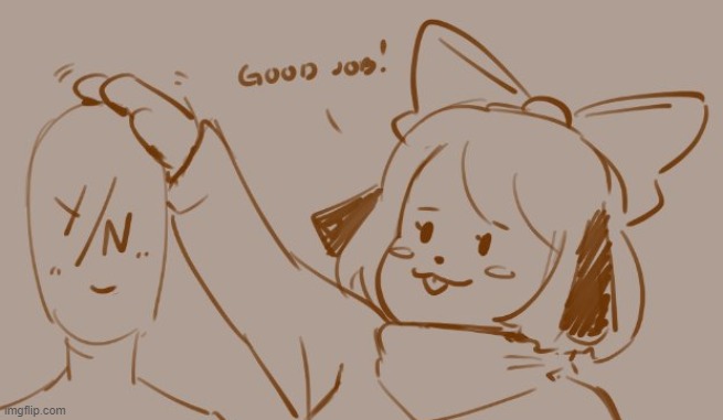 puppychan good job | image tagged in puppychan good job | made w/ Imgflip meme maker