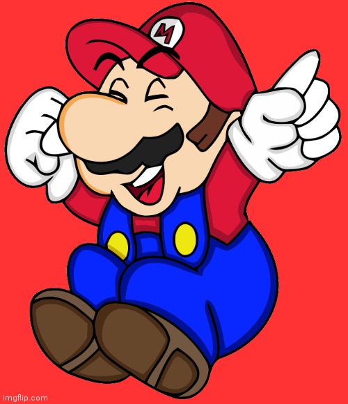 mario laughing | image tagged in mario laughing | made w/ Imgflip meme maker