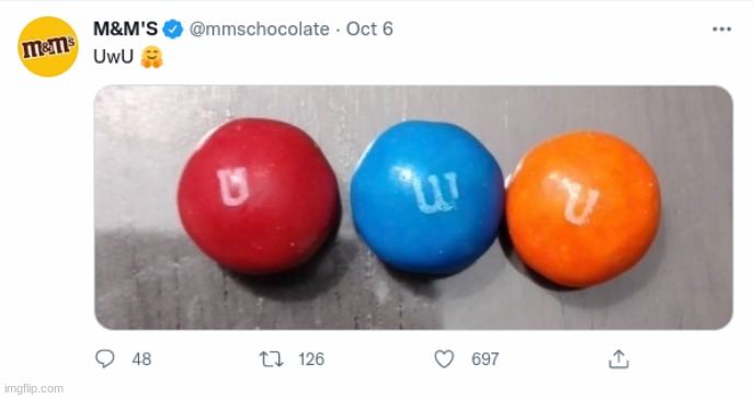 M&M's what the fu- | made w/ Imgflip meme maker