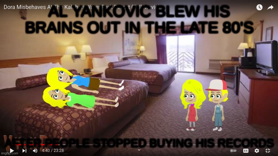 al yankovic blew his brains out in the late 80's after people stopped buying his records | AL YANKOVIC BLEW HIS BRAINS OUT IN THE LATE 80'S; AFTER PEOPLE STOPPED BUYING HIS RECORDS | image tagged in al yankovic,weird al,weird al yankovic | made w/ Imgflip meme maker