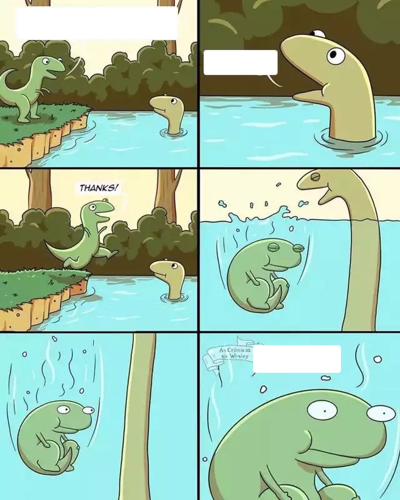 High Quality dinosaur jump pond water neck Blank Meme Template