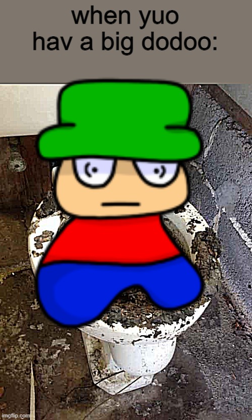 when yuo hav a big dodoo: | image tagged in toilet | made w/ Imgflip meme maker
