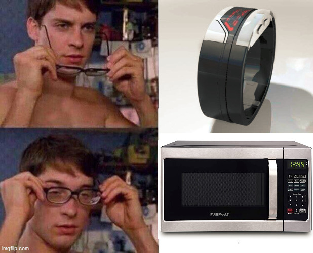 microwave oven | image tagged in memes,oven,peter parker glasses | made w/ Imgflip meme maker