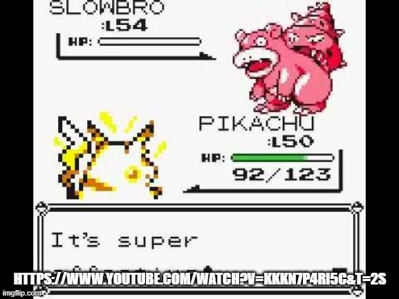 The VGC is a hacked tournament of Pokemon | HTTPS://WWW.YOUTUBE.COM/WATCH?V=KKKN7P4RI5C&T=2S | image tagged in it's super effective,pokemon | made w/ Imgflip meme maker