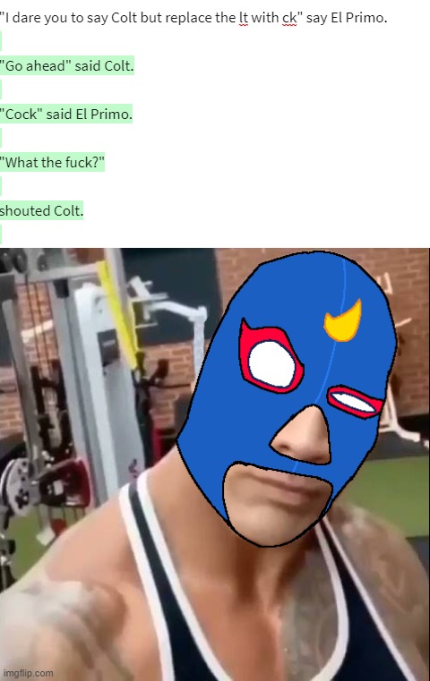 image tagged in el primo eyebrow | made w/ Imgflip meme maker