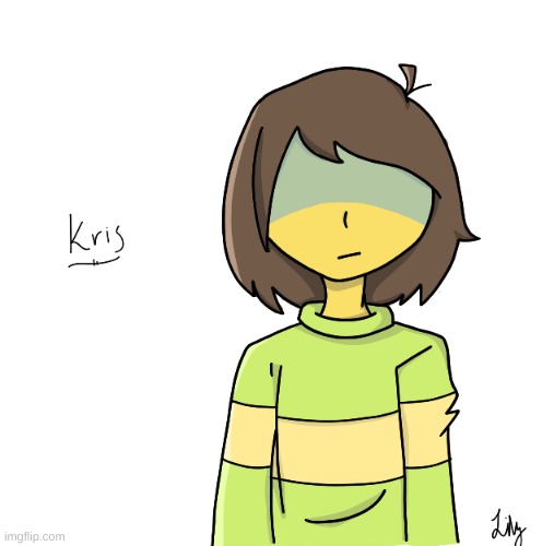 drawing of Kris .-. hope ya'll like it | made w/ Imgflip meme maker