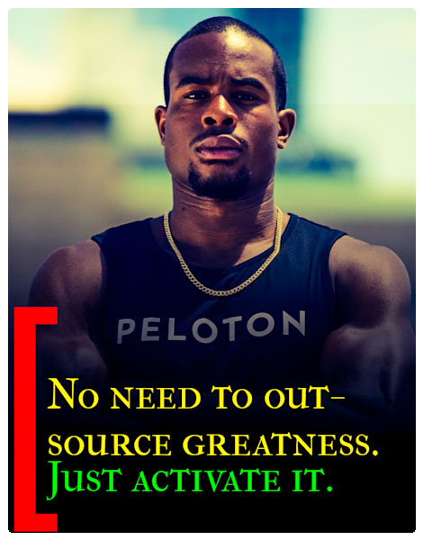 Alex Toussaint Peloton quote Blank Meme Template