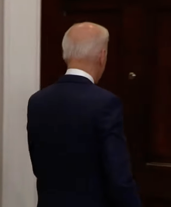 Back of Joe Biden's Head Blank Meme Template
