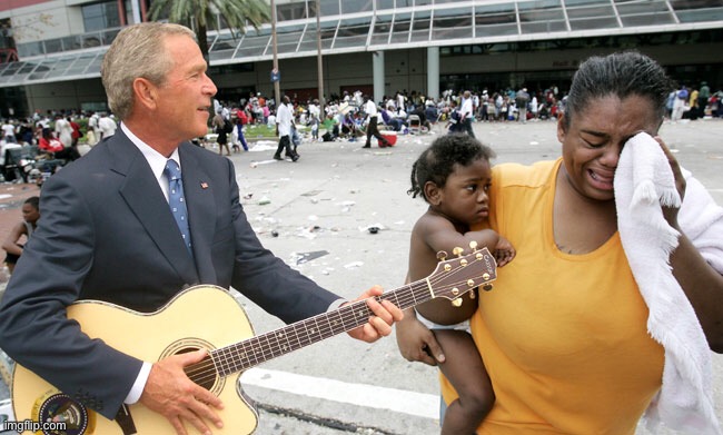 Photographic proof that George Bush DOES care about black people. | made w/ Imgflip meme maker